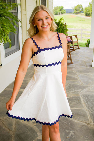 Sail away Scalloped Dress