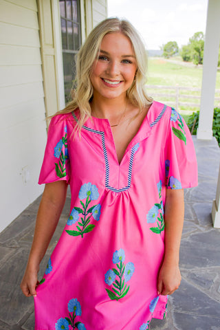 Floral Short Sleeve Dress