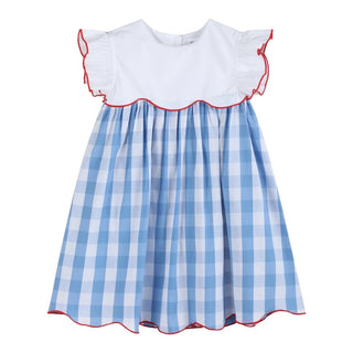 Red, White and Blue Flutter Dress