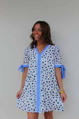 Serenity in Spots Dress