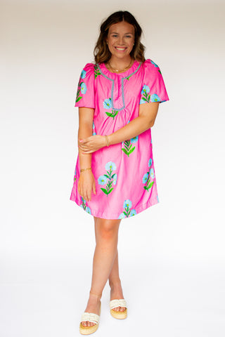 Floral Short Sleeve Dress