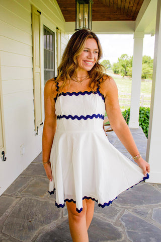 Sail away Scalloped Dress