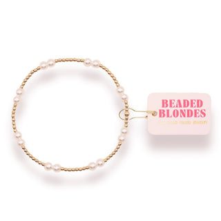 Beaded Blonde Leah Pearl Bracelet